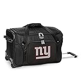 New York Giants Leichte Reisetasche mit Rädern, 55,9 cm, Teleskopgriff, perfekte Übernachtungstasche für Reisen, Wochenendausflüge, Flughäfen, Fitnessstudio und Pendeln