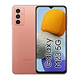 Samsung Galaxy M23 5G, Android Smartphone ohne Vertrag, 6,6 Zoll Infinity-V TFT Display, 5.000 mAh Akku, 4 GB RAM 128 GB Speicher, Dual-SIM, Orange Copper