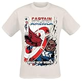 CAPTAIN AMERICA Brave New World - Impact Männer T-Shirt Natur XXL 100% Baumwolle Fan-Merch, F