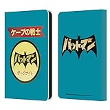 Head Case Designs Offizielle Batman DC Comics Japanisches Logo Mode Vintage Leder Brieftaschen Handyhülle Hülle Huelle kompatibel mit Kindle Paperwhite 5 (2021)