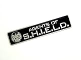 Agents Of Shield Metall Cosplay Auto Aufkleber Abzeichen Fan Decal (Schwarz)