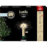 Lumix® SuperLight Bavaria Mini kabellose LED Christbaumkerzen Weihnachtsbaumkerzen 12er Basis-Set Elfenbein 9cm warmweiß inkl. Fernbedienung Made in Germany 77901
