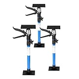 Wiltec Zargenspanner 3er Set, stufenlos 51-115 cm mit max. 30 kg Tragkraft, mit neigbaren Druckplatten, Montagestütze für Türrahmen, Türzarg