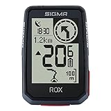 SIGMA SPORT ROX 2.0 Black | Fahrradcomputer kabellos GPS & Navigation inkl. GPS Halterung | Outdoor GPS Navigation für pures Fahrvergnügen, Schwarz, 44,9 x 73,6 x 18,4 mm