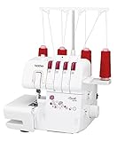 Brother M343D Overlock-Nähmaschine, 29 x 34 x 30 cm, Weiß / R