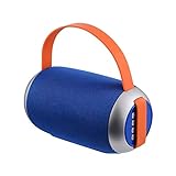 DKee. Blau tragbare Bluetooth-Lautsprecher wasserdichtes drahtlosen Lautsprecher Surround-Sound-System Stereo-Musik im Freien Lautsprecher