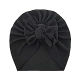 Turban Elastics Mädchen Cap Bowknot Infant Solid Kleinkind Hat Baby Knitted Boys Baby Care Hut Kind