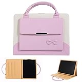 Cookk Schutzhülle für iPad 9.7 Zoll / 24.6 cm (9.7 Zoll), mit Griff, schöne Handtasche für Mädchen und Frauen, PU-Leder, magnetischer Ständer, iPad 5th/6th 9.7 Zoll (2018), Pink