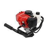 Loobiiny 2 Takt Erdlochbohrer Gasmotor,Handheld Pfahlbohrer FüR ZaunpfäHle,Benzinbetrieben ErdbohrgeräT Ber Keinen B