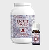 Resin Pro Liquid Mold: Flüssiger Silikonkautschuk (525g) für den Formenbau für Epoxid, Polyurethan, Wachs, Seife, Gips, Zement - Härte 20 Shores - 100% Made in Italy