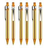 HAC24 50x Metall Kugelschreiber Orange mit schwarzer Mine Kulis Schreibset Bürob