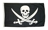 Flagge Pirat mit Zwei Schwertern - 60 x 90 cm