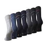 TOM TAILOR Socken- 7er Box Baumwollsocken für Altag und Freizeit - schlichte Socken, Farben:grey melange, SockSizes:43-46