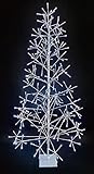SHATCHI Vorbeleuchteter Baum mit weißen Zweigen, Coole LED-Lichter, Metallrahmen, Weihnachtsdekoration, festlich, für den Innenbereich, Birke, Weihnachten, große Heimdekoration, 91 cm