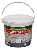 Celina Stegu® GIPSOLEP 5 kg - eignet sich zum Verkleben von verschiedenen Verblend-Riemchen aus Gips - Gipskleber Kleber