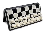 QZH Faltbares Schachspiel Tragbares Schachspiel Schachbrett-Brettspiele für Familien (M)