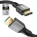 8K HDMI 2.1 zertifiziertes Kabel, ultraflexibles 48Gbps HDMI-Kabel mit 8K@60Hz, 4K@120Hz 144Hz, HDR, G-SYNC, FreeSync, eARC, Dolby, HDCP 2.3 für PC, Xbox, Apple TV, Soundbar , Sony, LG TV (3M)
