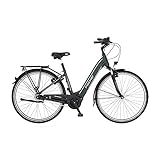 Fischer E-Bike City, CITA 3.2i Elektrofahrrad für Damen und Herren, RH 41 cm, Mittelmotor 65 Nm, 36 V Akku im Rahmen, grün matt, 28 Zoll