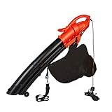 3 PAGEN® elektrischer Laubbläser 2-in-1 – Laubsauger & -bläser in einem – 35 Liter Auffangbeutel – extralanges Stromkabel – Laub saugen & mulchen – effektive Laubentfernung – 3200W
