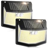 Solarleuchte für den Außenbereich, Bewegungsmelder: 248 LEDs, Solar, für den Außenbereich, Strahler mit Bewegungsmelder, 3 Modi, 270 °, Beleuchtung, Sicherheit, kabellos, IP65, wasserdicht, fü