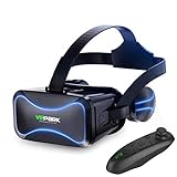 WLPTION Virtual Reality Headset VR Headset mit Fernbedienung 3D Brille Virtual Reality Headset für VR Spiele und 3D Filme