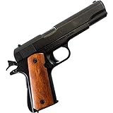 Denix Colt Government M1911A1 schwarz mit dunkelbrauner Griffschale USA 1911