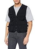 Urban Classics Herren Weste Men Tactical Vest Jacke, Black, L