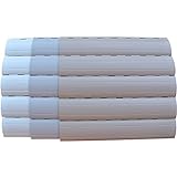 5 x 2 Meter PVC Rollladenlamelle Profil Rolladenlamelle Maxi 52mm Farbe: Weiß