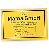 DankeDir! Firma Mama GmbH - Schild Kunststoff - Mutter Geburtstagsgeschenk Mama Geschenk Muttertag - Geburtstag Geschenkidee Karte Weihnachten Glückwunschkarte Muttertagsgeschenk