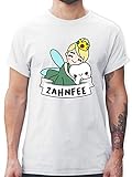Karneval & Fasching - Zahnfee Kostüm - XXL - Weiß - Fee - L190 - Tshirt Herren und Männer T-Shirts