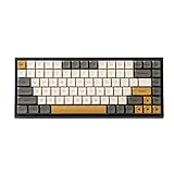 YUNZII KC84 Mechanische Tastatur mit 84 Tasten, Hot-Swap-fähig, kabelgebunden, PBT-Tastenkappen, programmierbar, RGB, NKRO, Typ-C-Kabel für Win/Mac/Gaming/Typist (Gateron Brown Switch, Shimmer)
