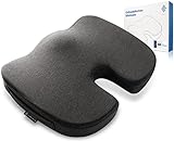 Simplain®- Sitzkissen Orthopädisch - [2 Härtegrade] - Optimal für Bürostühle zur Linderung von Steiß- und Rückenschmerzen - Orthopädisches Sitzkissen ([Medium] 60-100kg)