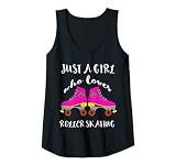 Damen Roller Skating Rollschuhe Roller Skate Skaten Skater Tank Top