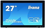 iiyama ProLite T2735MSC-B2 68,6 cm (27 Zoll) AMVA+ LED-Monitor Full-HD 10 Punkt Multitouch kapazitiv (VGA, DVI, HDMI (MHL), USB3.0, Webcam, Microfon) schwarz