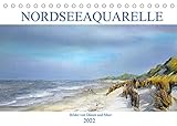 Nordseeaquarelle (Tischkalender 2022 DIN A5 quer)