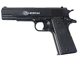 Nerd Clear Softair-Pistole Colt 1911 A1 H.P.A. mit Metallschlitten Federdruck ca. 21,6 cm 6mm lang  0,5 Joule ab 14 J.