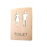 Badezimmerschild für Männer und Frauen, Türaufkleber, WC, Fenster, Messingschild, Restaurant, Hotel, Dekorzubehör (7)