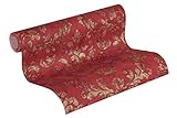A.S. Création Vliestapete Neue Bude 2.0 Edition 2 Tapete Used Glam mit Ornamenten barock 10,05 m x 0,53 m rot metallic Made in Germany 374131 37413-1