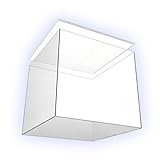 . Präsentationsbox 15cm x 15cm x 15cm groß mit Boden/Deckel Deko Acryl-Würfel Plexiglas, 5 transparente Seiten farblos Wasserdicht von HOKU