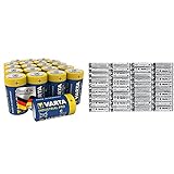 VARTA Industrial Batterie C Baby Alkaline Batterien LR14-20er Pack, Made in Germany & Amazon Basics AAA Industrie Alkalibatterien, 40er Pack