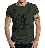 Jäger T-Shirt: Hunting Club II Hirsch Oliv