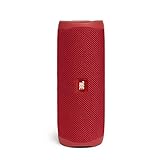 JBL Flip 5 Bluetooth Box in Rot – Wasserdichter, portabler Lautsprecher mit umwerfendem Sound – Bis zu 12 Stunden kabellos Musik abspielen