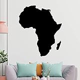 KIWISTAR Land Afrika Silhouette Umriss Kontinent Wandtattoo in 6 Größen - Wandaufkleber Wall Sticker - Dekoration, Küche, Wohnzimmer, Schlafzimmer, Badezimmer