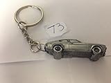 Ford Capri MK2 Schlüsselanhänger mit 3D-Spaltring, Zinn-Effekt, ref73
