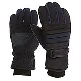 ZCLYXX Winter Outdoor Erwachsene Männer und Frauen Snow Skating Snowboard Winddichte warme Handschuhe zum Radfahren und Skifahren Fischlandschmuck (Black, One Size)