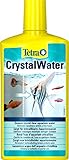 Tetra CrystalWater - Wasserklärer gegen Trübungen für kristallklares Wasser im Aquarium, bindet Schwebepartikel, 500 ml Flasche
