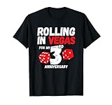 3. Jahrestag – Married 3 Years – Vegas Jubiläumsreise T-Shirt