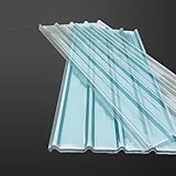 Wasserdichte Dachblech,1.5mm Fiberglas-Tageslichtplatten,Dachmaterial für Garagen-/Schuppen-Dachplatten,Leicht zu Biegen,Wandblech,für Carport-/Gewächshäuser (0.9x1.2m/35x47in,13 pcs)