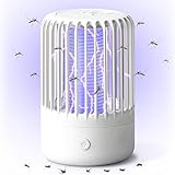 Insektenvernichter Mückenfalle Elektrisch, Mückenlampe Mückenschutz Insektenfänger UV Licht Insektenvernichter, Leistungsstarke USB Schädlingsbekämpfungsfallen für drinnen und draußen