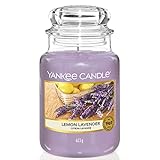 Yankee Candle Duftkerze im Glas (groß) | Lemon Lavender | Brenndauer bis zu 150 Stunden